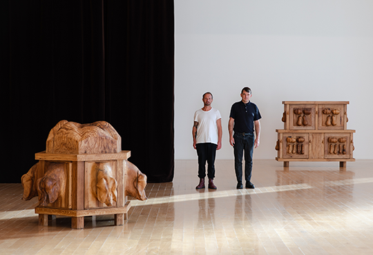 Daniel Dewar & Grégory Gicquel, vue in situ MAC Lyon, 2019